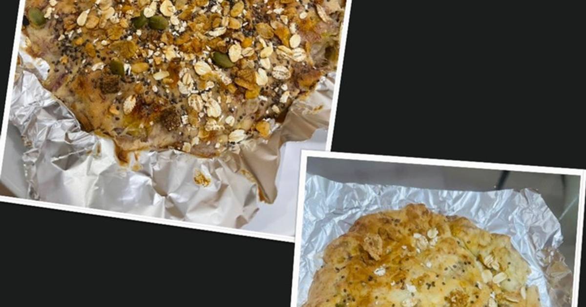 Bánh chuối granola bằng nồi chiên không dầu