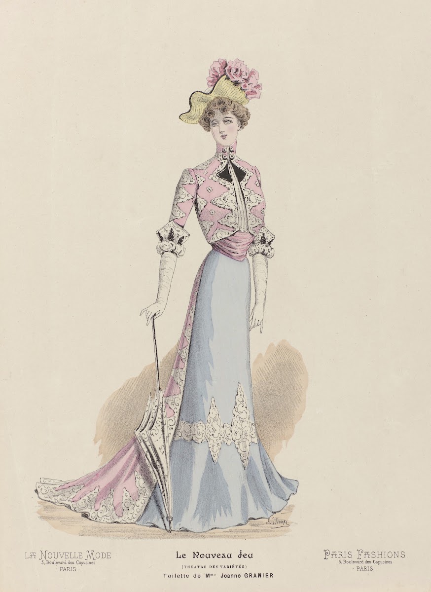 La Nouvelle Mode  Toilette de Mme Jeanne Granier 1900