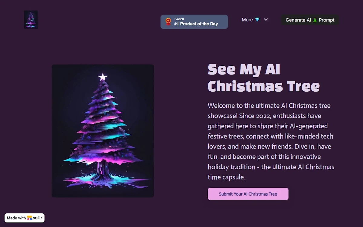 Captura de See My AI Christmas Tree