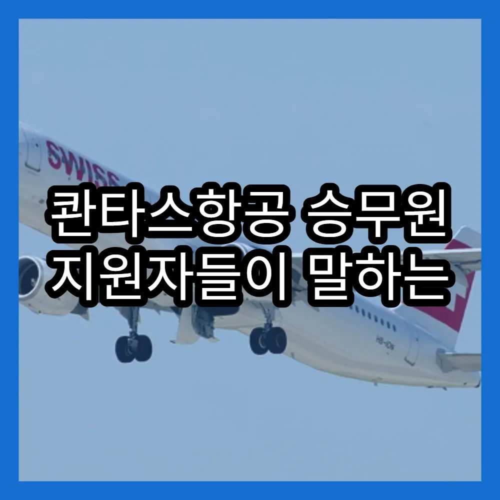 콴타스항공 승무원 지원자들이 말하는 채용 노하우