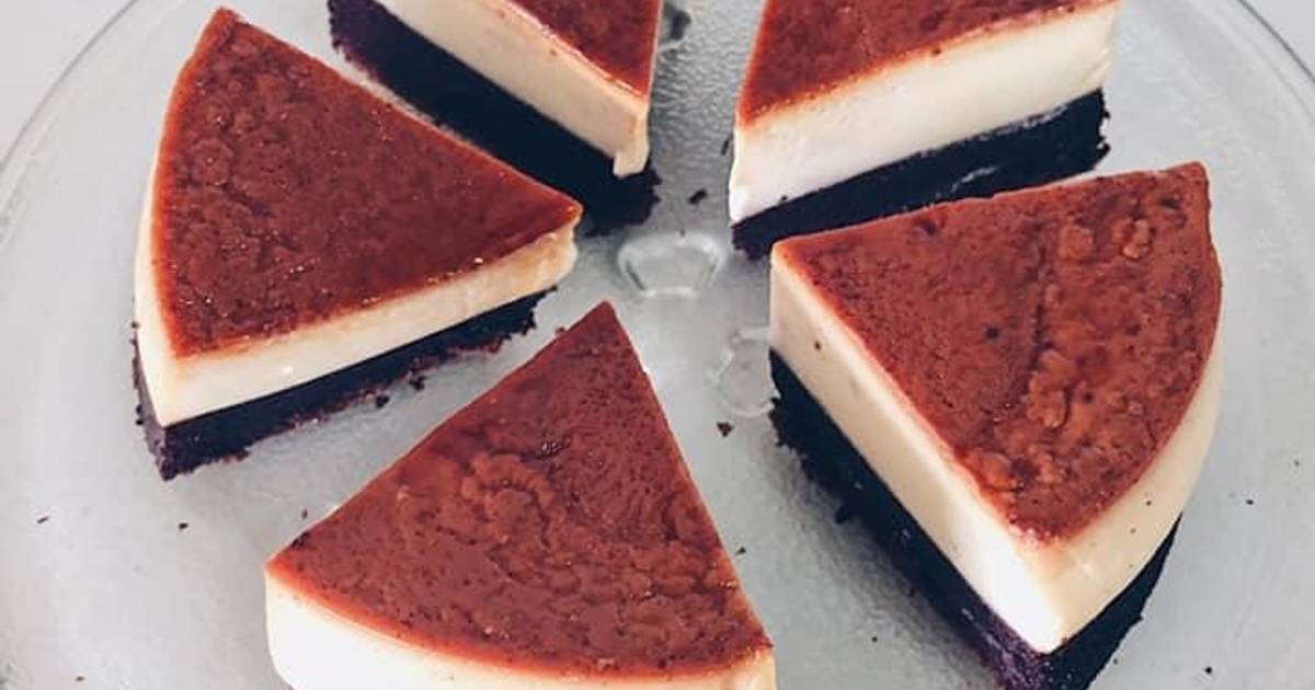 Chocolate flan cake - bánh gato flan