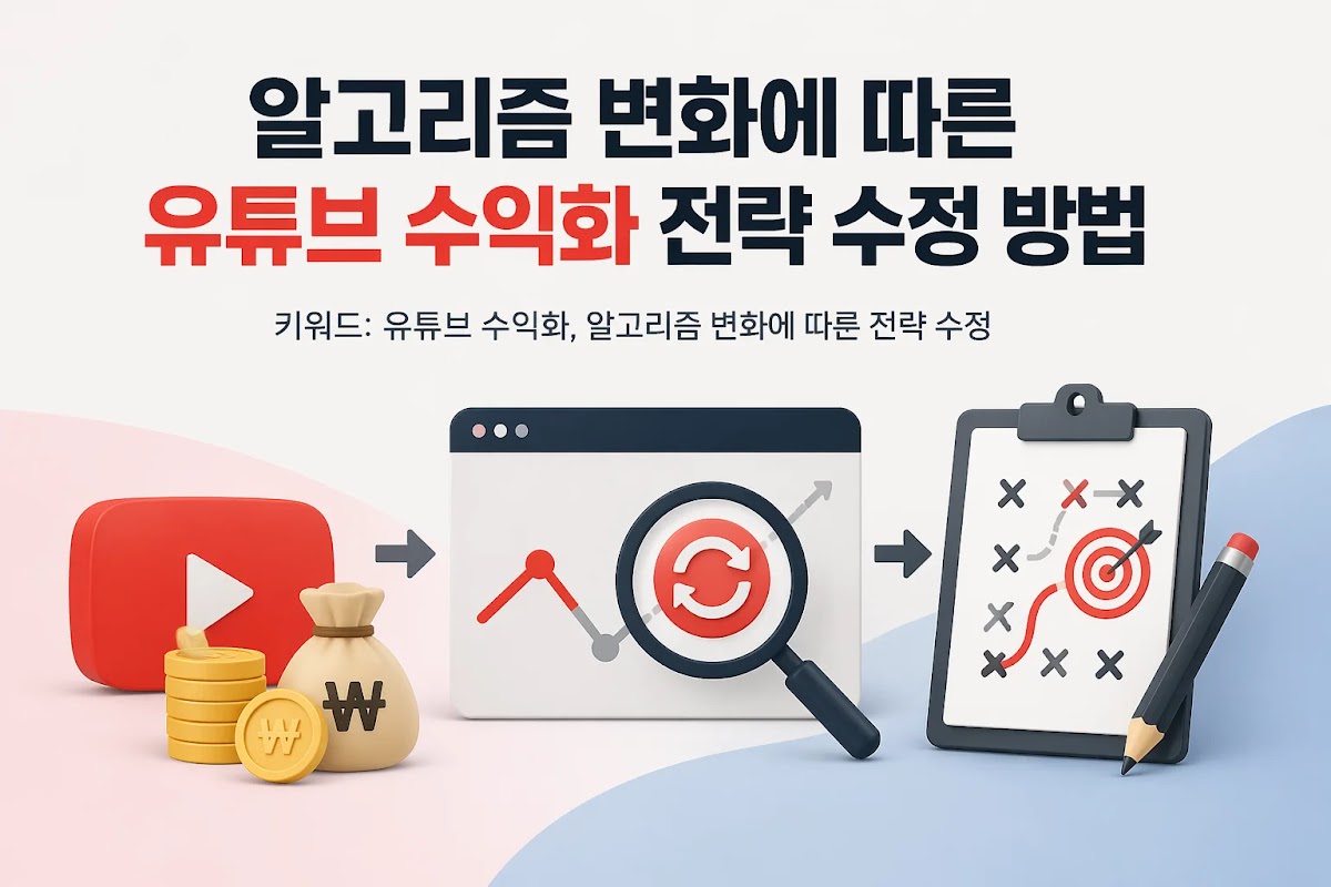 알고리즘 변화에 따른 유튜브 수익화 전략 수정 방법