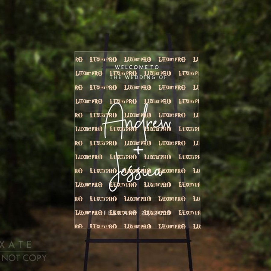 Acrylic Wedding Signs