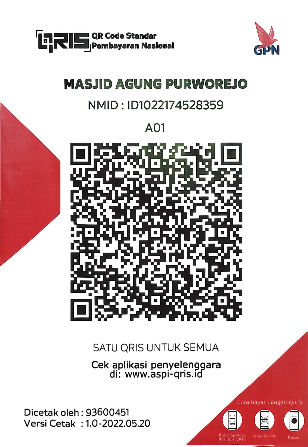 QRIS Masjid Agung Purworejo