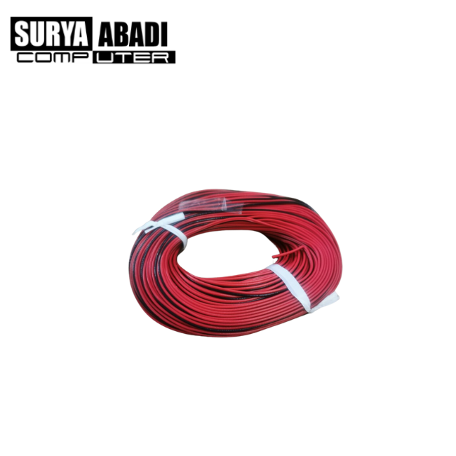 KABEL AWG24 DOUBLE 2X18 0,12 MERAH-HITAM (50 M)