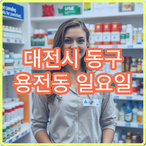 대전시 동구 용전동 일요일 당직약국 주말에도 약 구매 가능한 약국