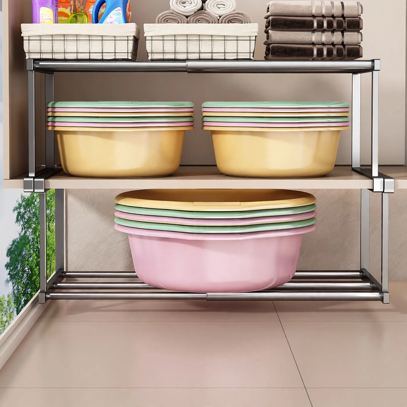 Sink shelf bathroom, pull-out
