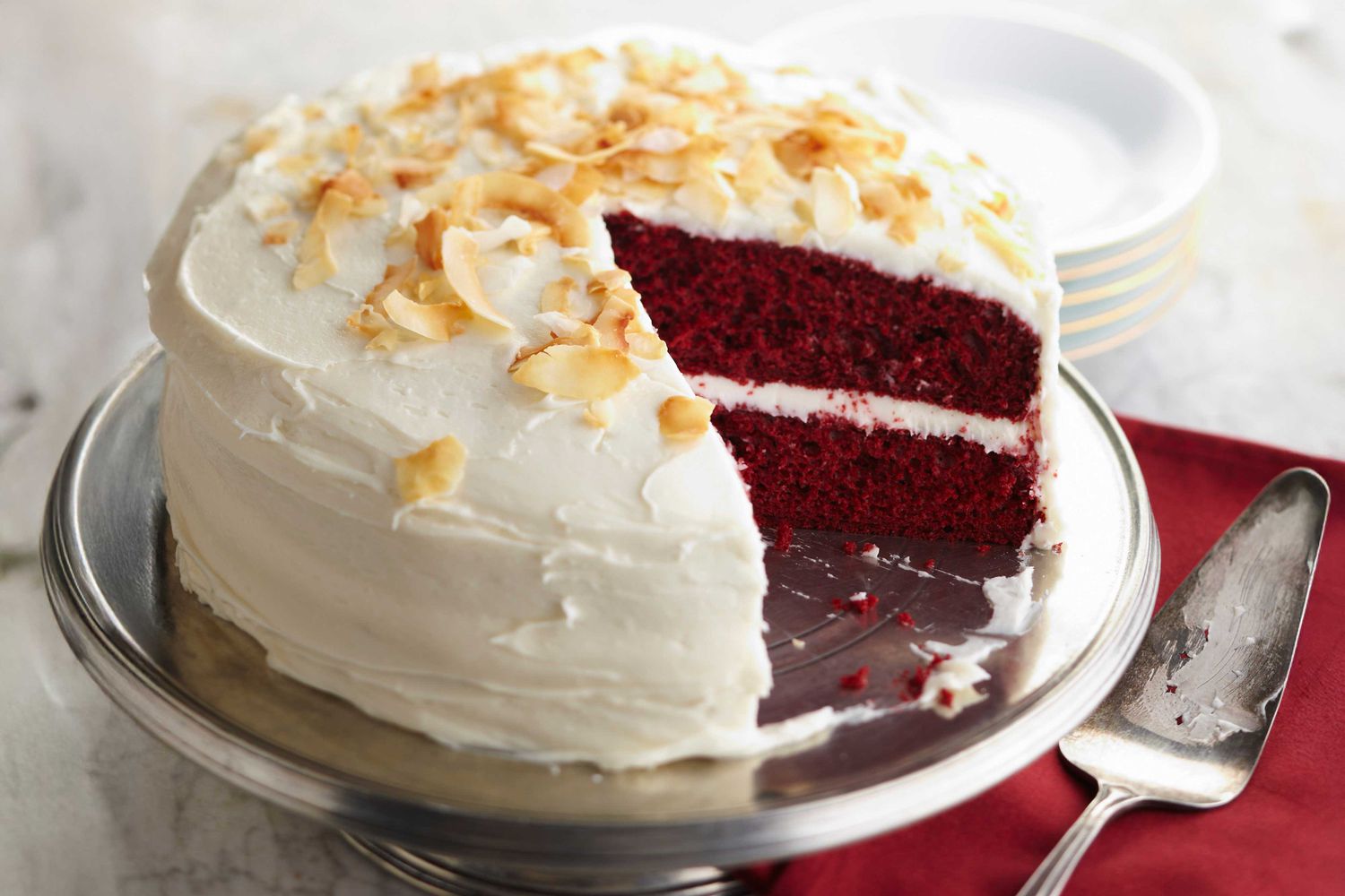 Red Velvet Valentine's Day Cake with Silky Cream Cheese and Gluten Free
