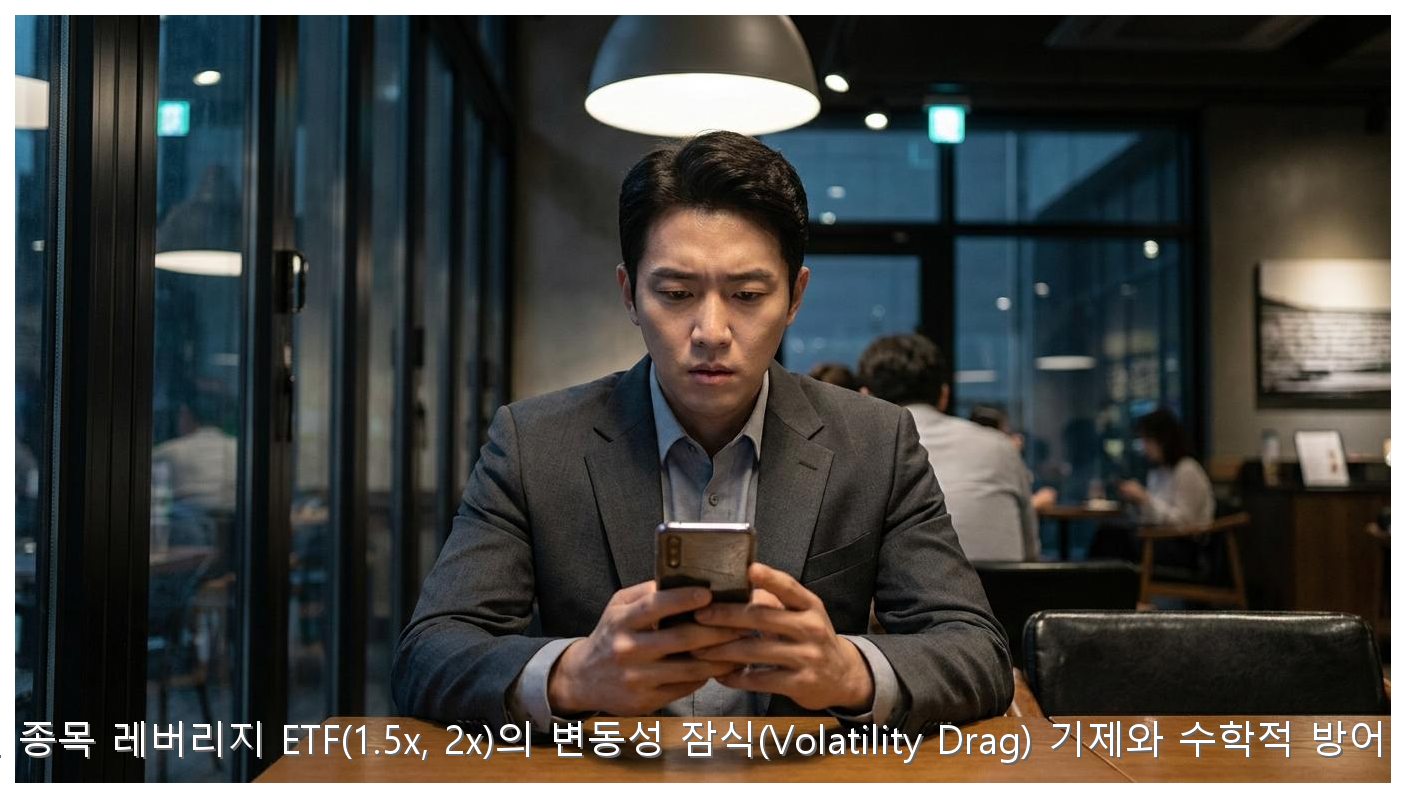 단일 종목 레버리지 ETF(1.5x, 2x)의 변동성 잠식(Volatility Drag) 기제와 수학적 방어 전략 핵심 안내 및 분석 인포그래픽 (4)