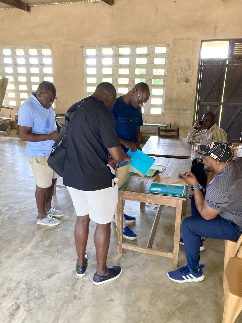 GW Farms team planning an order together