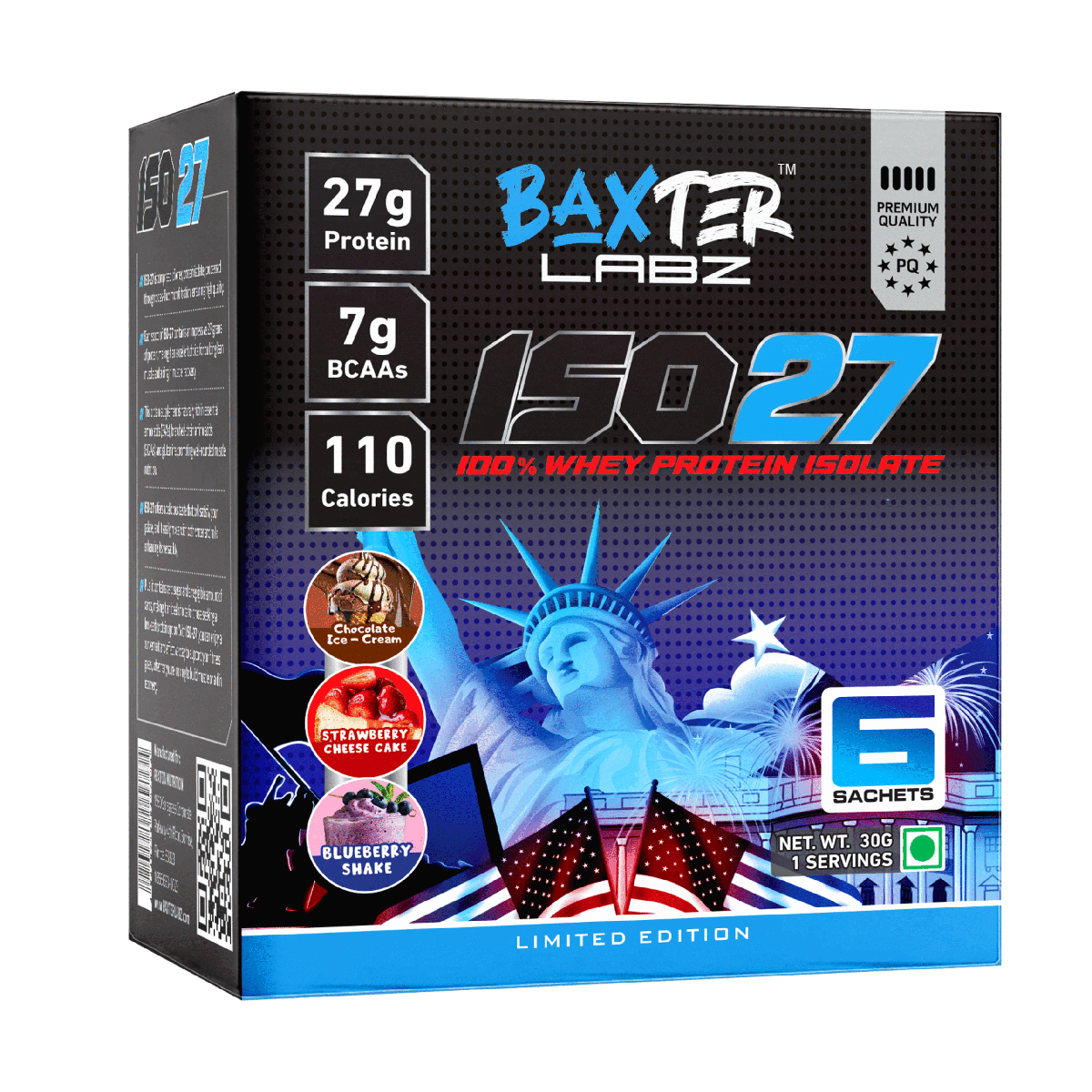 Baxter Labz ISO 27 (6- Sachets Pack) — Assorted Flavours, 6 Sachets Pack