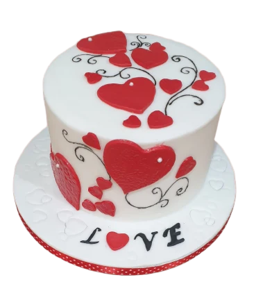 Valentines Day Anniversary Icing Cake CB-NC339