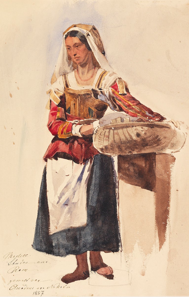 Römische Bäuerin mit Korb 1857