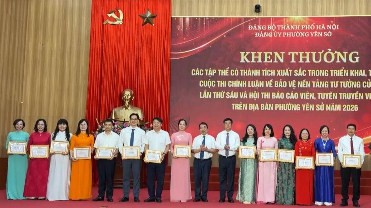 Phường Yên Sở tổng kết các cuộc thi tuyên truyền về Đảng - Đài Phát thanh và truyền hình Hà Nội