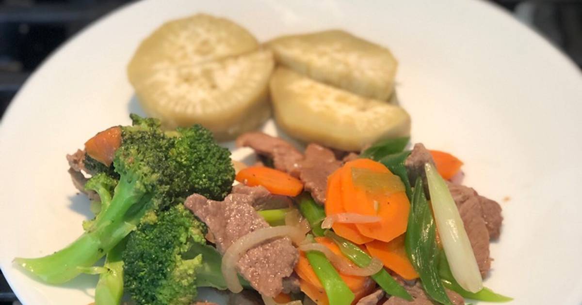Bò xào bông cải