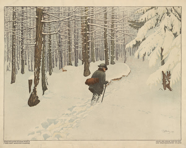 Wanderer im Winter 1904