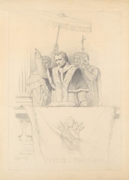 Pope Pius IX Imparting the Blessing Urbi et Orbi 1847