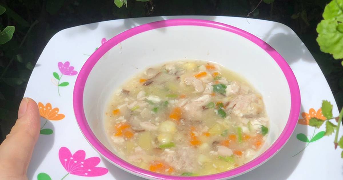 Soup óc heo cho bé