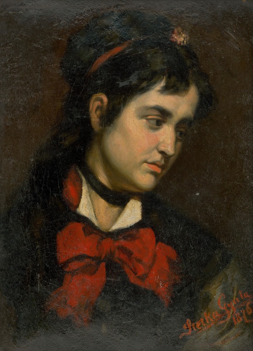 Head of a Girl with Red Scarf 1876