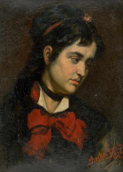 Head of a Girl with Red Scarf 1876