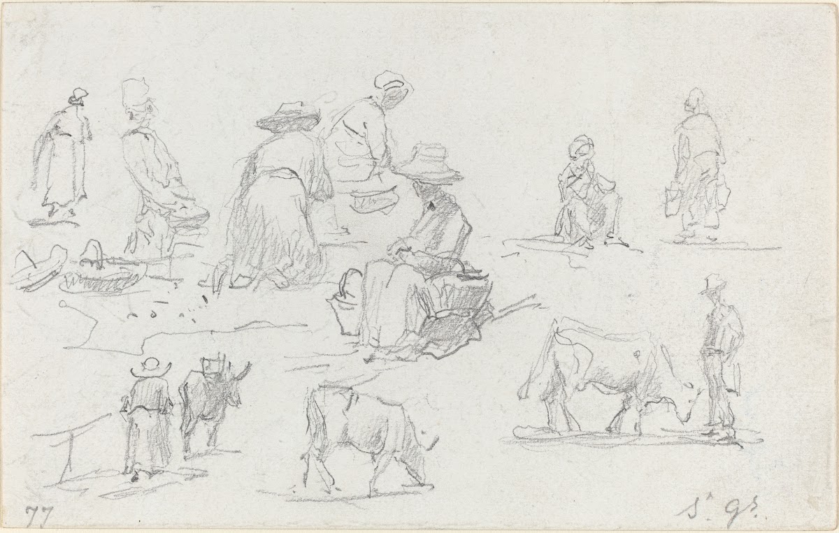 Peasants and Cows recto 1877