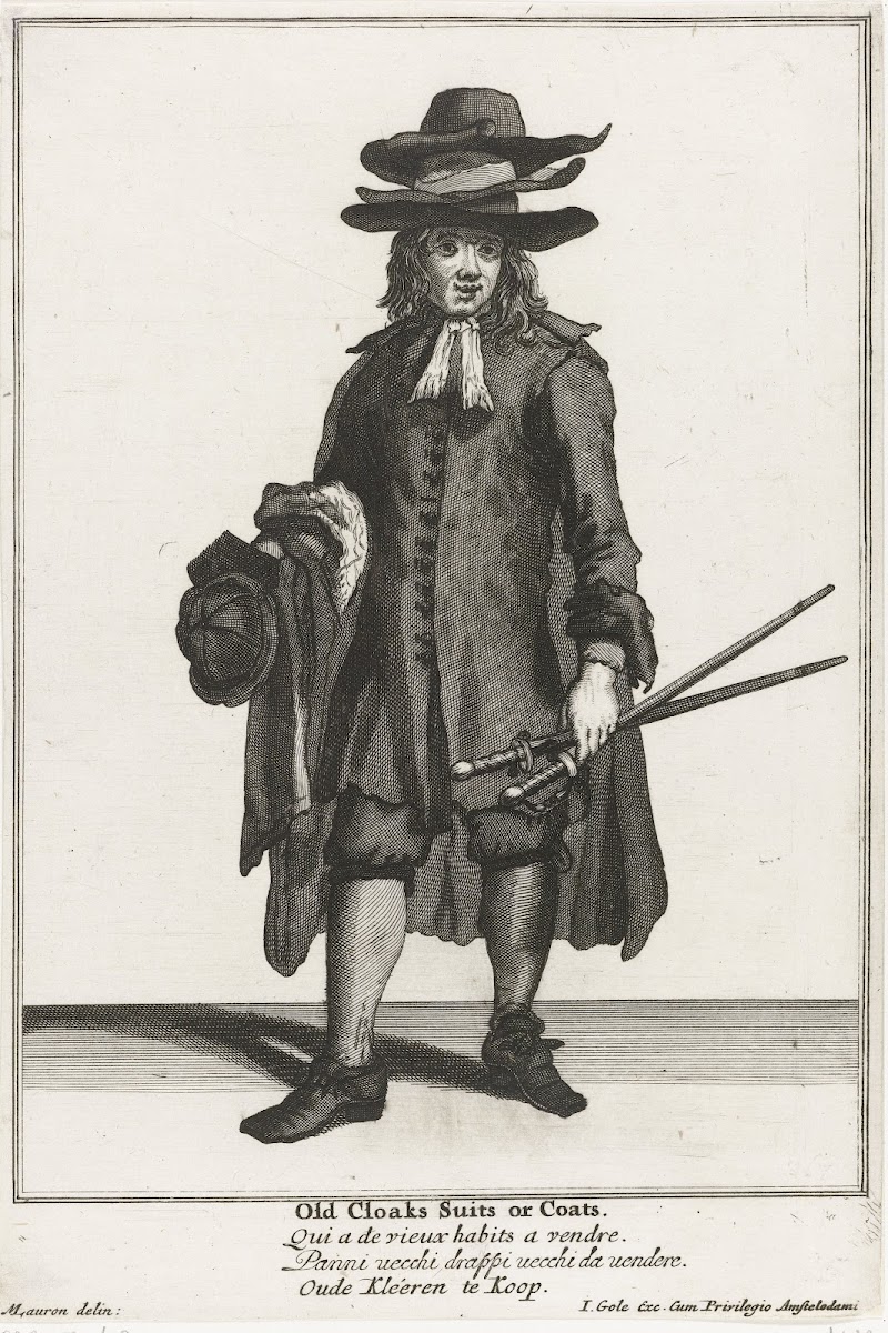 Old Cloaks Suits or Coats 1688   1724