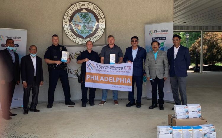 ITServe Alliance Philadelphia Chapter Donated 95 and Surgical masks to West Pottsgrove Township’s first responders