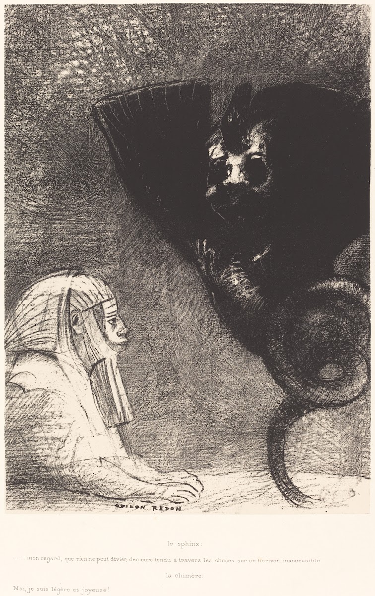 Le Sphynxmon regard que rien ne peut devier demeure tendu a travers les choses s