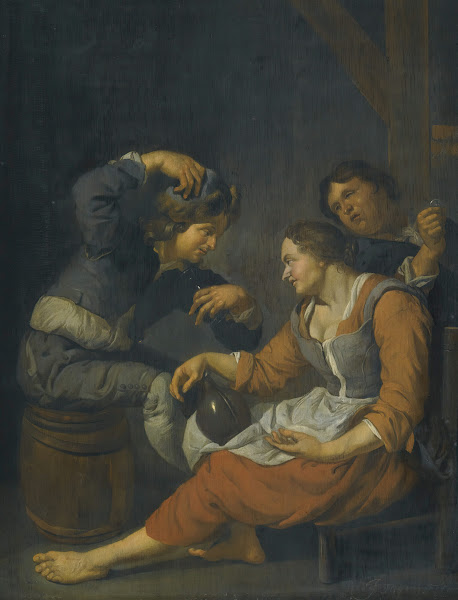 Three Peasants Drinking
