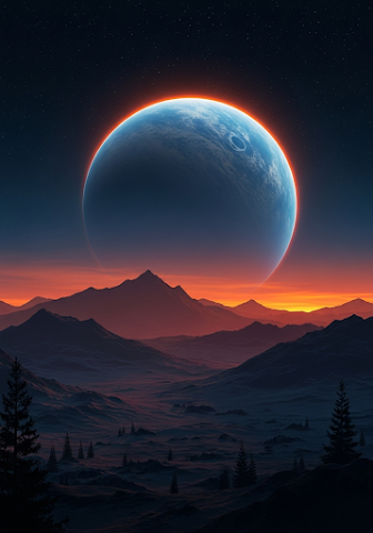 Alien Sunset Planetscape