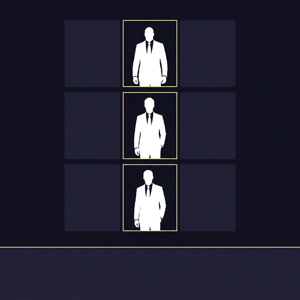 Portrait composite of silhouetted top NBA owners on Funded Plays brand background with a blank caption area for source attribution dallas mavericks prediction