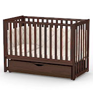 Кровать Верес ЛД13 с маятником и шухлядой съемная спица орех/коричневый