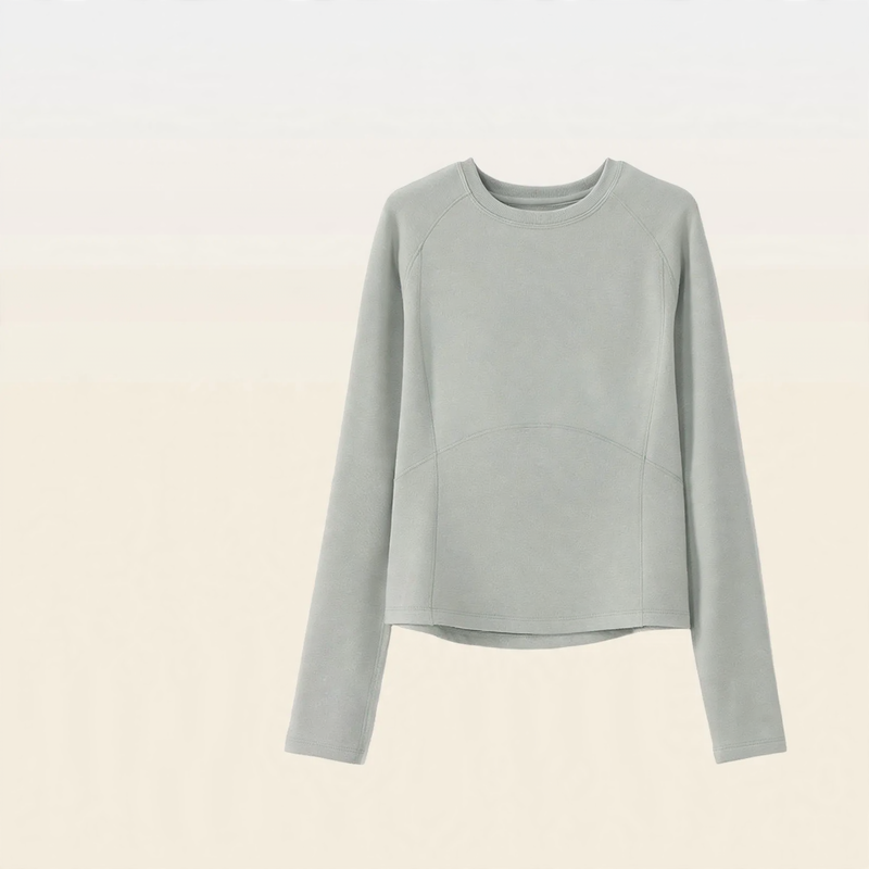 Merino Wool Thermoshirt, Long Sleeve, Round Neck