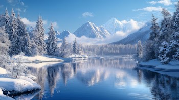 Winter Lake Wallpaper