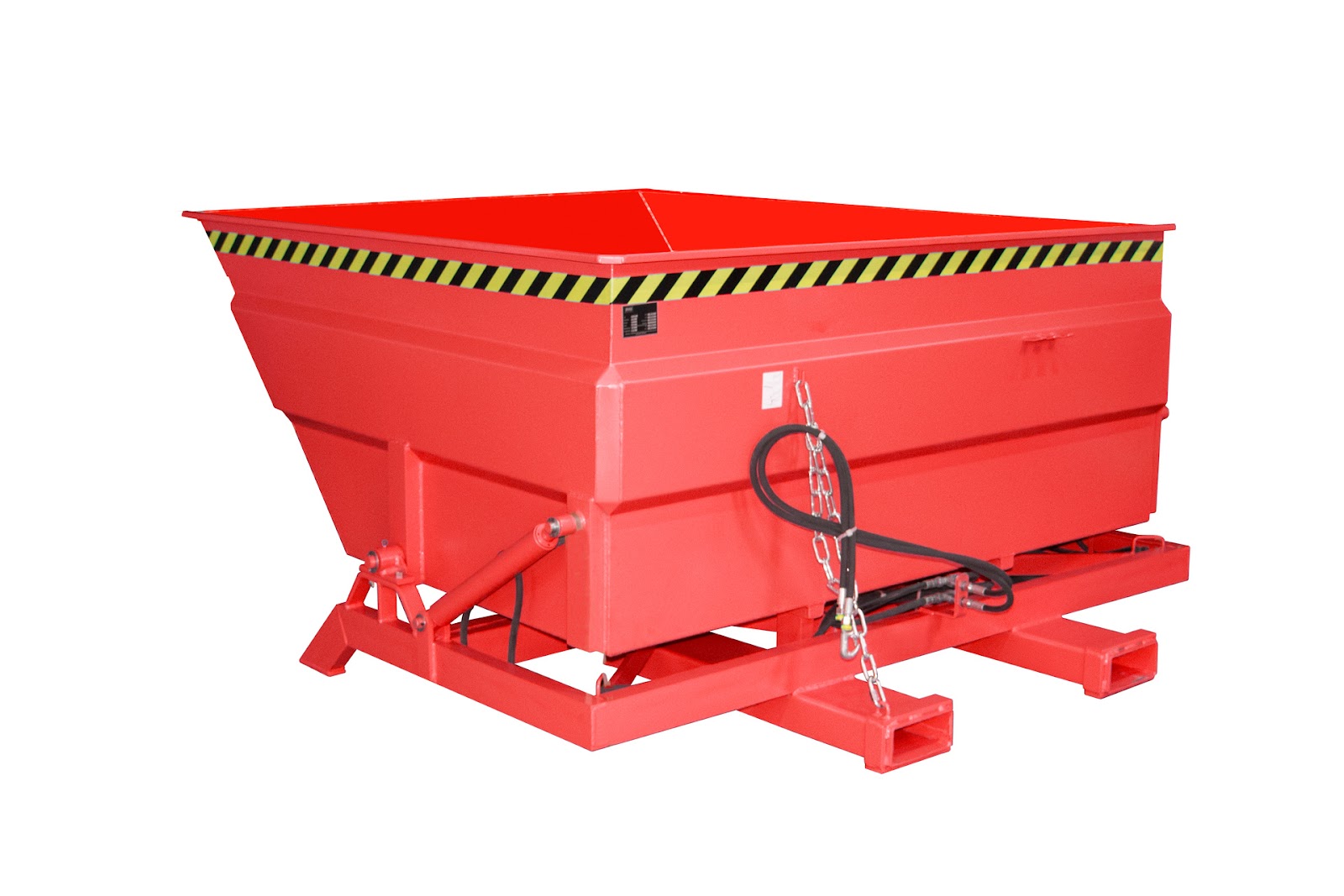 Kiepcontainer BKC-H 200, gelakt, Vuurrood