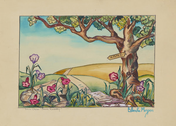 Brer Rabbit and Tar Baby Sketch no 1 Back Drop 1934 1943