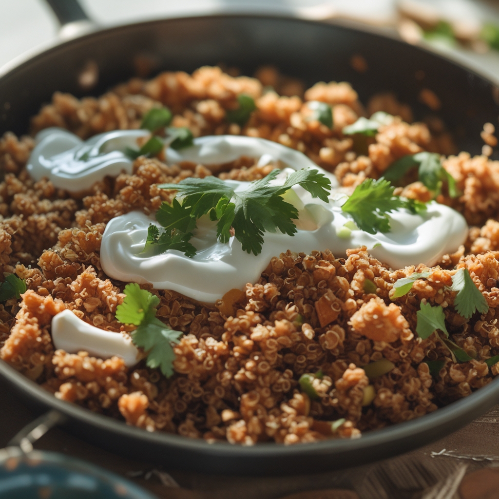 Pumpkin‑Spiced Turkey Quinoa Skillet