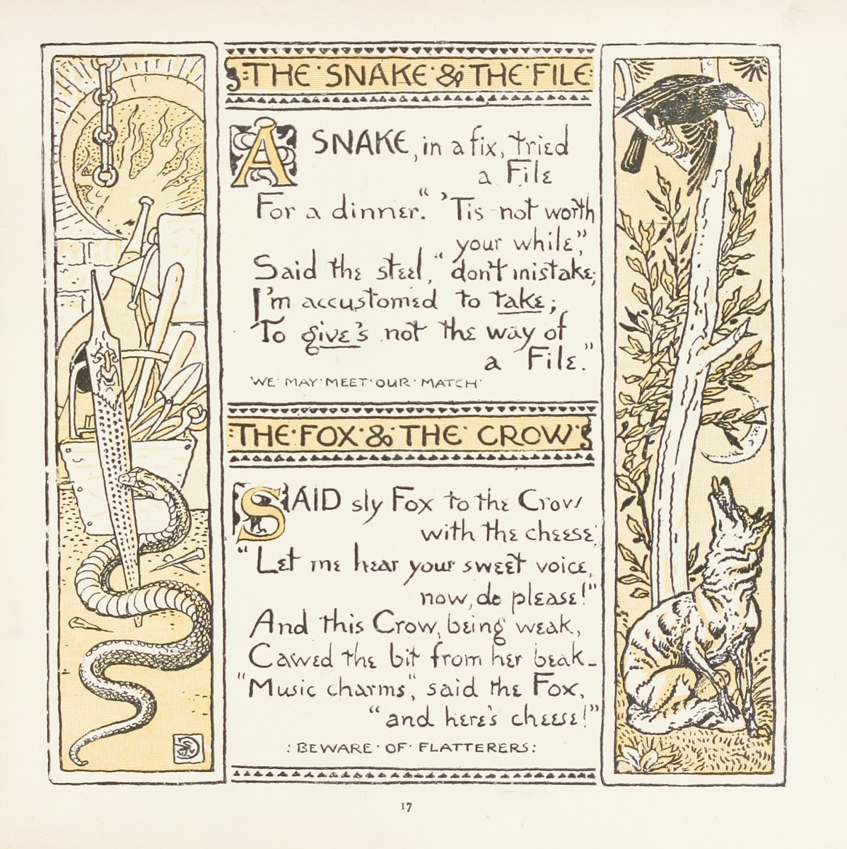 The Snake and the File The Fox and the Crow 1908