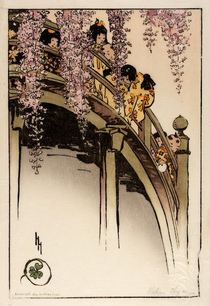 Moon Bridge at Kameido 1914