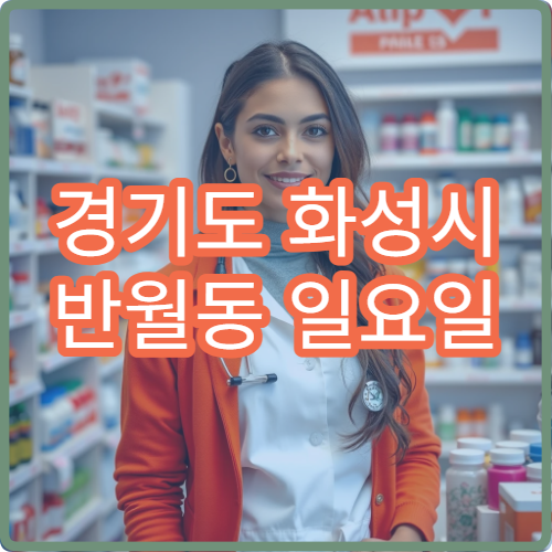 경기도 화성시 반월동 일요일 당번약국 안내 공휴일 문 여는 약국 찾기