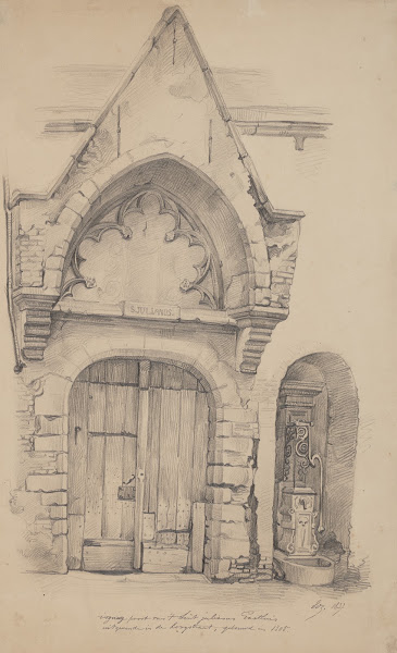 Ingangspoort van het Sint Julianusgodshuis 1832