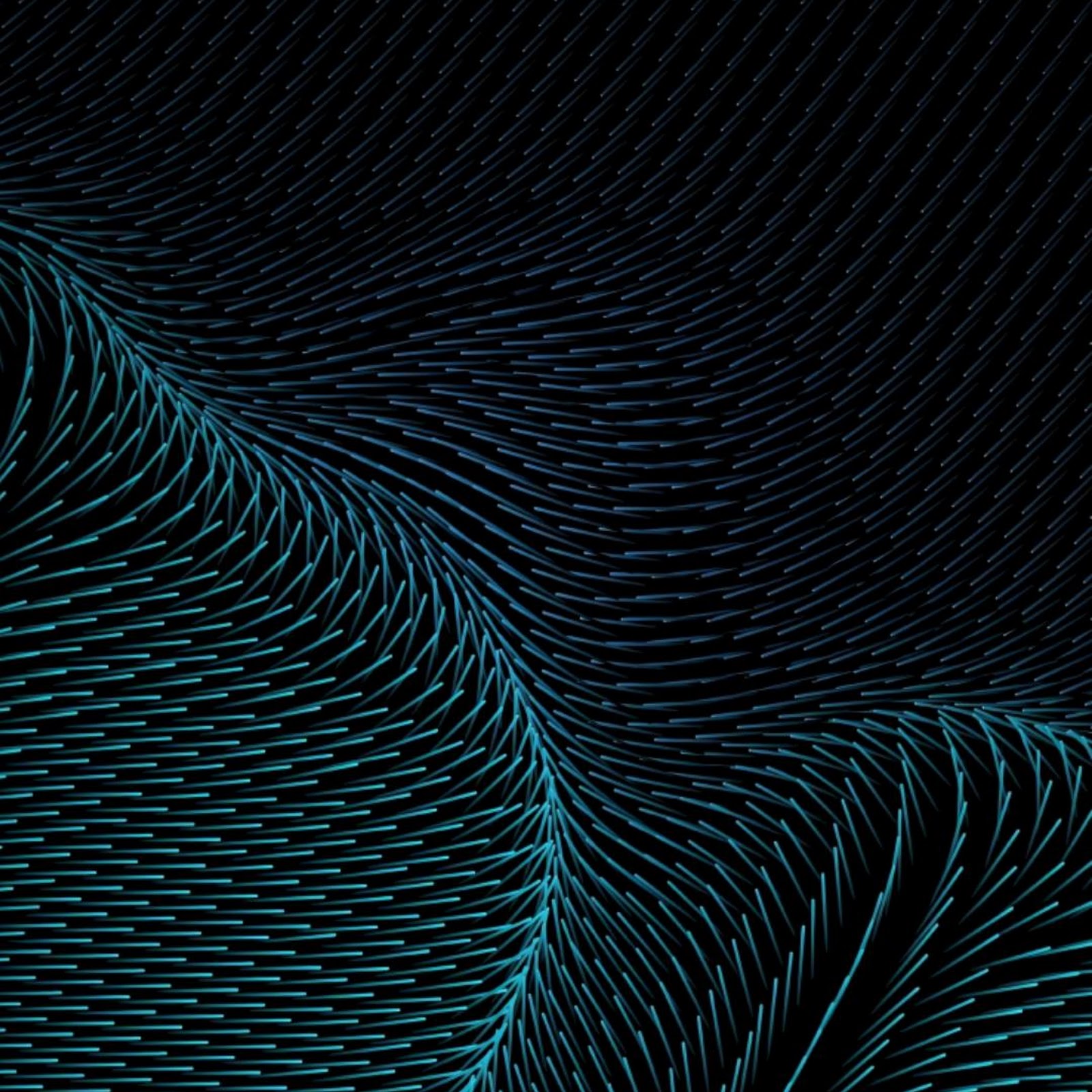 Download Abstract Teal Digital Wave Pattern Full HD iPhone