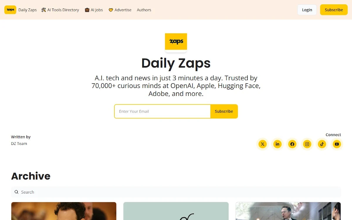 Captura de Daily Zaps