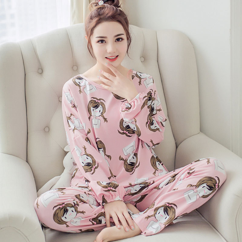 Women's Pajama Set with Heart Print