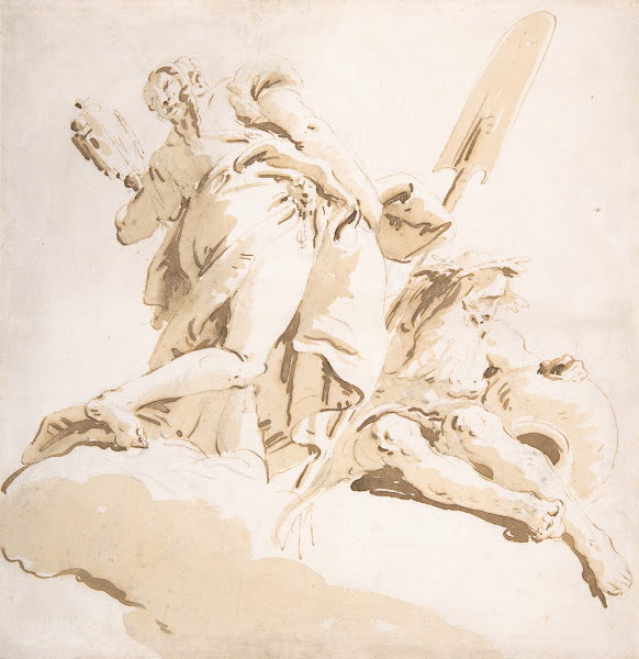 Standing Figure of Prudence and a Seated River God 16961770