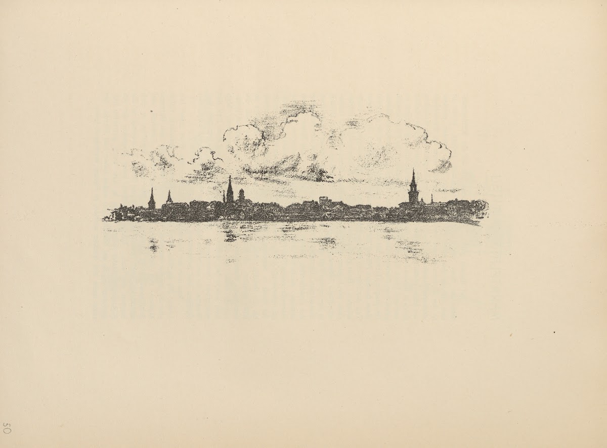 Blick auf Mitau 1916