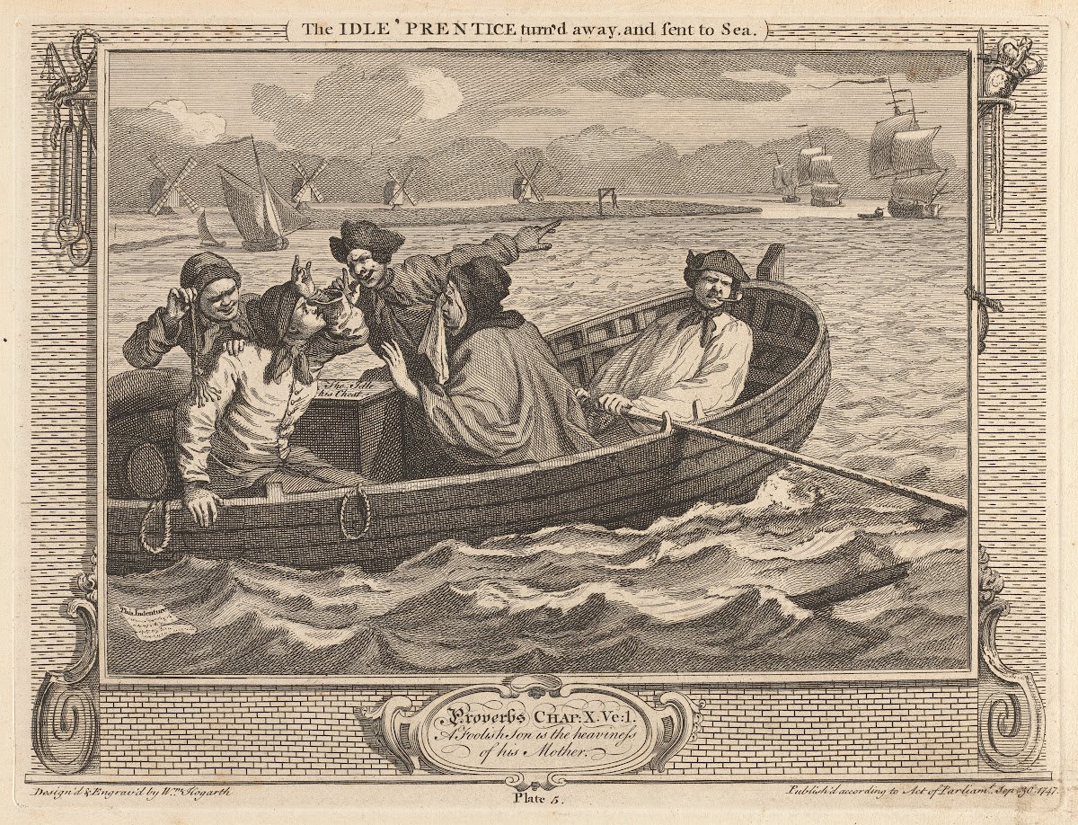 Plate 5 The Idle Prentice Turned Away and Sent to Sea 1747