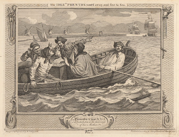 Plate 5 The Idle Prentice Turned Away and Sent to Sea 1747