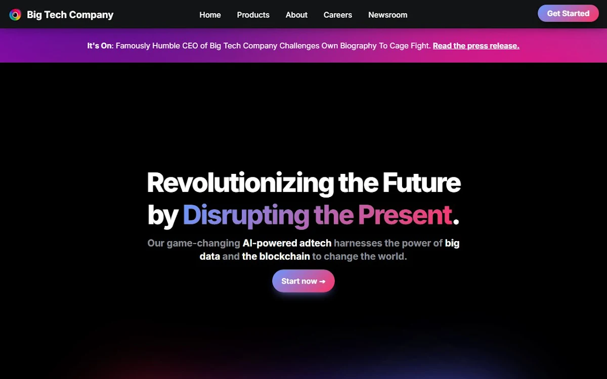 Captura de Big Tech Company