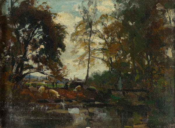 Landscape with a herd between 1861 and 1875